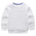 Taigood Kids Jumper for Boys Cotton Sweatshirt Long Sleeve T Shirts Pullover Autumn Winter Age 1-7 Years 6-7 Years White