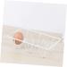 Mikikit 2pcs Refrigerator Egg Holder Egg Tray for Refrigerator Ornament Container Metal Iron Egg Stackable Whitex2pcs 12*8CMx2pcs - Buy Online on SooperMarket.com