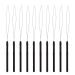10 Pcs Hair Extension Loop Needle Threader Pulling Hook Tool and Bead Device Tool for Hair Extensions (Black)