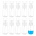 Benecreate 10 pieces 60 ml of transparent plastic spray bottle refillable sample bottle outlet-safe fine fog spray bottles for perfume liquid cosmetics essential oils clearly 60ml/2.03fl.oz