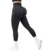MOOSLOVER Seamless Butt Lifting Workout Leggings for Women High Waist Yoga Pants Compression Contour Tights Medium #1 Black