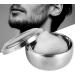 Natudeco Men's Wet Shave Soap Shell | Silver Metal Shaving Shell with Lid | Perfect for Soap Cream & Foam Shaving - Buy Online on SooperMarket.com