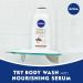 Nivea Pampering Body Wash Cocoa & Shea Butter 20 fl oz - Nourishing Moisture for Soft Skin - Buy Online on SooperMarket.com