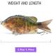 SENYUBBY Multi Jointed Swimbait Fishing Lure Big Giant Sinking Bass Lure with Treble Hook, 5.9in 1.94oz, 2/4/8/9 Segment Crankbaits Swimbaits - Buy Online on SooperMarket.com