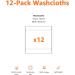 Amazon Basics 12-Pack Washcloths in Carnation Blush - Cosmetic Friendly - Buy Online on SooperMarket.com