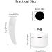 Draderch 12-Pack 50ml White Empty Jars with Lids - Ideal for Cosmetics Creams Lotions Essential Oils | Mini Spatula & Labels Included - Buy Online on SooperMarket.com