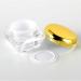 Zeoabsy 4-Pack 5ml Transparent Acrylic Diamond-Shaped Jars with Gold Screw Caps Perfect for Creams Lotions Nail Art & Lip Balm - Buy Online on SooperMarket.com