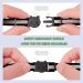 Hepplly 2-Pack Quick Release Reflective Cat Collars with Bell - Black Kitten Collars for Safe Stylish Pets | International Shipping Available - Buy Online on SooperMarket.com
