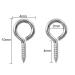 500 Pcs Small Stainless Steel Screw Eye Pins for DIY Jewelry Making - Buy Online on SooperMarket.com