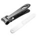 Nail Clippers with File Nail Clippers Set Fingernail Cutter | Professional Heavy Duty Precision Stainless Steel Nail Clippers with Nail File for Stunning Nails Home and Travel Black