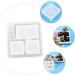 Operitacx 3pcs Box Pot Mold Silicone Molds Gypsum Resin Pot Pot Making Mold Epoxy Resin Crystal Whitex3pcs 10.6X10.6X3.3CMx3pcs - Buy Online on SooperMarket.com