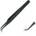 DASSEN Lashes Extension Tweezers Isolations tweezer Volume Lashes Tweezers Precision Slanted Straight Tip for Isolation Classic Lash Extensions Pointed Lash Tweezers for Eyelash Extensions (Black2-1) - Buy Online on SooperMarket.com