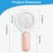 Magnifying Glass with 18 LED Lights 30X Handheld Large Magnifying Glass with 3 Modes Illuminated Magnifier Glass for Seniors Read Coins Stamps Map Inspection -with a Lens Cloth (Rose Gold) - Buy Online on SooperMarket.com
