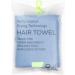 AQUIS Microfiber Hair Towel - Ultra Absorbent Fast Drying | Water-Wicking for All Hair Types | Waterfall Blue 19x39 inches - Buy Online on SooperMarket.com