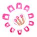 Gresunny 78pcs Nail Polish Stencil Reusable Plastic Nail Protector Shields Kit Finger Cover Nail Art Protector Clips Cap Nails Edge Protector Nail Polish Shield Anti Spill Manicure Protection Tools