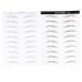 Beavorty 2 Pairs Makeup Stencil Makeup Stickers Eyebrow Stickers for Makeup Cosmetic Tool Miss Natural