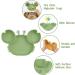 Vicloon Baby Suction Plate - Non Slip Silicone Toddler Plate for Self Feeding Training - Green Divided Plate for Highchairs Trays - Buy Online on SooperMarket.com