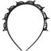 Veeteah Hairband with Clips Hair Pin Headband Twist Plait Headband Hair Tool Double Layer Bangs Hairpin Headband Weave Bangs Clip For Women Girls Black - Buy Online on SooperMarket.com