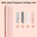 Portrayi Mini Dual-Purpose Curling Iron - 2-in-1 Ceramic Hair Curler & Straightener | Portable Cordless Travel Tool for All Hair Types (Pink - Buy Online on SooperMarket.com