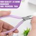 Cuticle Nipper Cutter Professional Cuticle Nippers Stainless Steel Cuticle Trimmer with Silicone Handle Sharp Cuticle Cutters Remover Nail Care Tool for Manicure & Pedicure (Purple) - Buy Online on SooperMarket.com