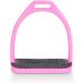 Equinate Stirrups Midway 10cm Pink - Anti-Slip Rubber Tread for Adults & Children - Set of 2 - International Shipping Available - Buy Online on SooperMarket.com