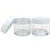 Beauticom 6 Piece 1 oz. Clear Acrylic Jars with Flat Lids for Creams Lotions Makeup & Samples - Ideal for Cosmetics & Herbs - Buy Online on SooperMarket.com