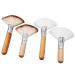 FRCOLOR 4pcs Loose Brush Makeup Brush Fan for Facials Soft for Fluffy Makeup Makeup Brush Short Handle Makeup Brush Makeup Tools 11.5X6.3CM Assorted Color