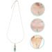 KALLORY 1pc Crystal Rough Necklace Healing Crystal Necklace Clavicle Chain Neck Decoration Grace Miss Tennis - Buy Online on SooperMarket.com
