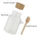 Tianzd 5pcs 100ml Matte Transparent Bathing Salt Containers - Eco-Friendly Cremation Boxes & Cosmetic Ointment Jars with Cork and Wooden Shovel | Ideal for International Shipping - Buy Online on SooperMarket.com
