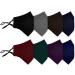 8 Pack Reusable Cloth Face Mask with Adjustable Straps & Nose Wire - Adult Cotton Masks in Black, Dark Grey, Brown, Blue, Burgundy, Green, Purple, Royal Blue - Buy Online on SooperMarket.com