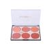 6 Colors Rouge Palette - Long-lasting Waterproof Blush for All Occasions | Multi-functional Face Make-Up | No Irritation Blush 1 Piece - Buy Online on SooperMarket.com