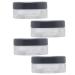 Gogogmee 4pcs Powder Box Powder Puff Face Powder Compact Case Loose Powder Containers Body Powder Travel Pack