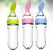 Milist Baby Food Feeder Set - Silicone Pacifier Feeder & Squeeze Spoon for Infants & Toddlers | 3-Piece Dietary Supplement Set - Buy Online on SooperMarket.com
