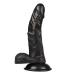 MV02-8 Inches Realistic Classic Hands-Free Suction Cup Penile with Suction Cup Suitable in Indoor for Women (Black)
