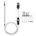 Visual Earpick Digital USB LED Otoscope Ear HD Vision Camera Scope with LED light Source Earwax Removal Cleaning Kit(Sliver)