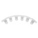 Peowuieu Rusian C Nail Clamps Clips Multifunctional Tool Acrylic Nails Pinchers Transparent Set of 6
