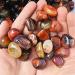 LVYAN Natural Banded Agate Stone Madagascar Good Luck Raw Gemstone Body Heathy Specimen Beautiful Collection Gift Dark Khaki L - Buy Online on SooperMarket.com