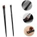 Baluue 12 Sets Eyeliner Brush Makeup Brush Ear Multi-function Eyebrow Brush Wood Black - Buy Online on SooperMarket.com