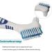 4pcs Denture Cleaning Brush Denture Brush Double-Sided Denture Cleaner with Ergonomic Handle Fashion - Buy Online on SooperMarket.com
