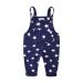 Mud Kingdom Little Boys Overalls Casual Star 18-24 Months Navy