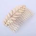 Minkissy 3-Piece Wedding Hairpin Set - Decorative Leaf Bride Accessories in Gold Silver & Rose Gold - Buy Online on SooperMarket.com