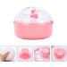 WBTY Baby Talcum Powder Puff Box - Soft Sponge Cushion Storage Container for Home and Travel - Pink - 9x7x7cm - Buy Online on SooperMarket.com
