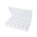 Sjqecyfv Tackle Box Organizer 18 Grids Plastic Craft Box Organizer Bead Organizer Clear Fishing Box with Dividers, 1 Pack 18 Grids,1 Pack