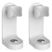 Elzey electric toothbrushes 2 pieces wall-mounted electric toothbrush warehouse regener electrical toothbrush rack punch-free display rack toothbrush base (white)
