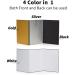 BEIYANG 4 in 1 Cardboard Light Reflector Set - 12x8 in White Black Silver Gold Matte Foil Absorb Thick Reflective Cardboard - Buy Online on SooperMarket.com