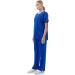 Banhada V-Neck Top 7-Pocket Scrub Set for Women - 4-Way Stretch, Lightweight, Comfortable - Royal Blue (5X-PLUS) - Buy Online on SooperMarket.com