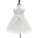 AHAHA Baby Girls White Flower Dress - 12 Months | Perfect for Christening, Wedding & Parties - Buy Online on SooperMarket.com