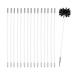 Chimney Flue Cleaning Rod Sweep Sweeping Brush Set Dry Duct Clean Kit Lint Remover Brush Head + Rods/Usel Chimney Sweep kit (Color : 18 Rods Size : 610mm)