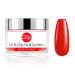 Orange Nail Dipping Powder 1 Ounce (added vitamin) I.B.N Acrylic Dip Powder DIY Manicure Powder, Light Weight and Firm, No Need UV LED Lamp Cured (DIP 028)