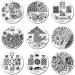 BIEUTEE Nail Art Stamp Template 30 Designs Nail Stamping Stencil Complete Set with 1 Stamp & 2 Scrapers for Stunning Nail Art - Buy Online on SooperMarket.com